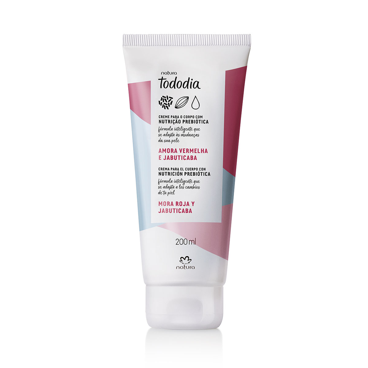 Crema Desodorante Nutritiva para el Cuerpo Tododia Mora Roja y Jabuticaba