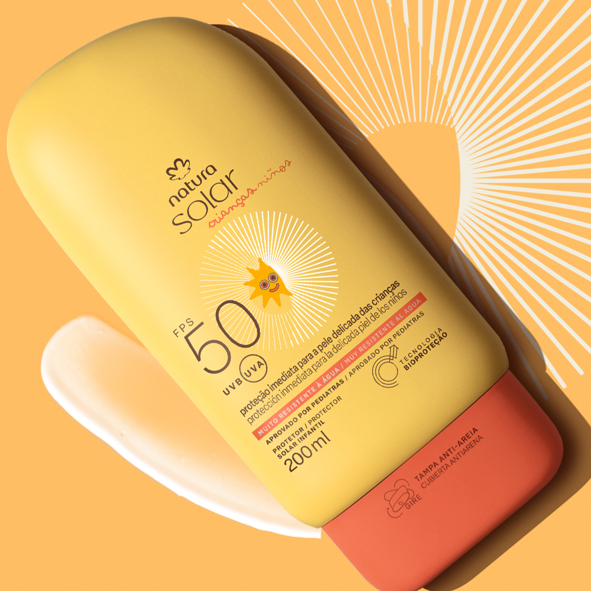 Protector Solar Corporal y Facial Infantil FPS 50 Natura Solar