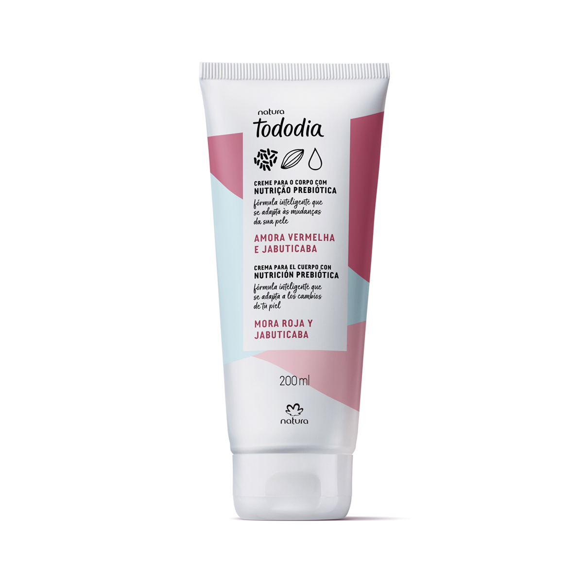Crema Desodorante Nutritiva para el Cuerpo Tododia Mora Roja y Jabuticaba