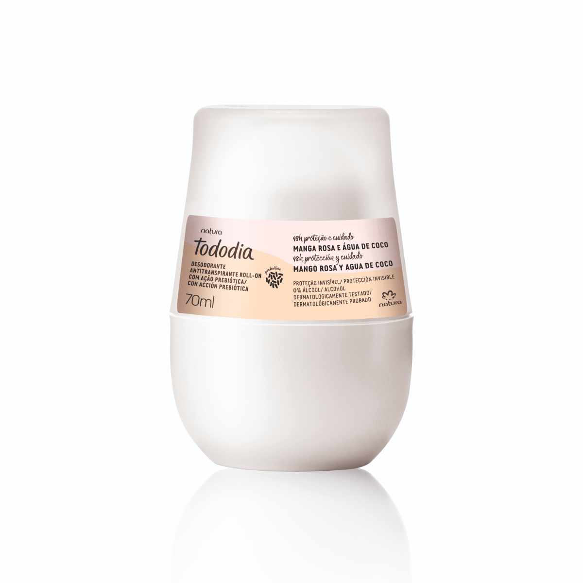 Desodorante Antitranspirante Roll-on Tododia Mango Rosa y Agua de Coco 70 ml
  