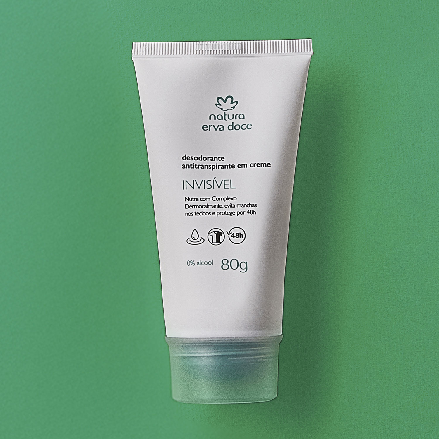 Desodorante invisible antitranspirante en crema 80 g Erva Doce