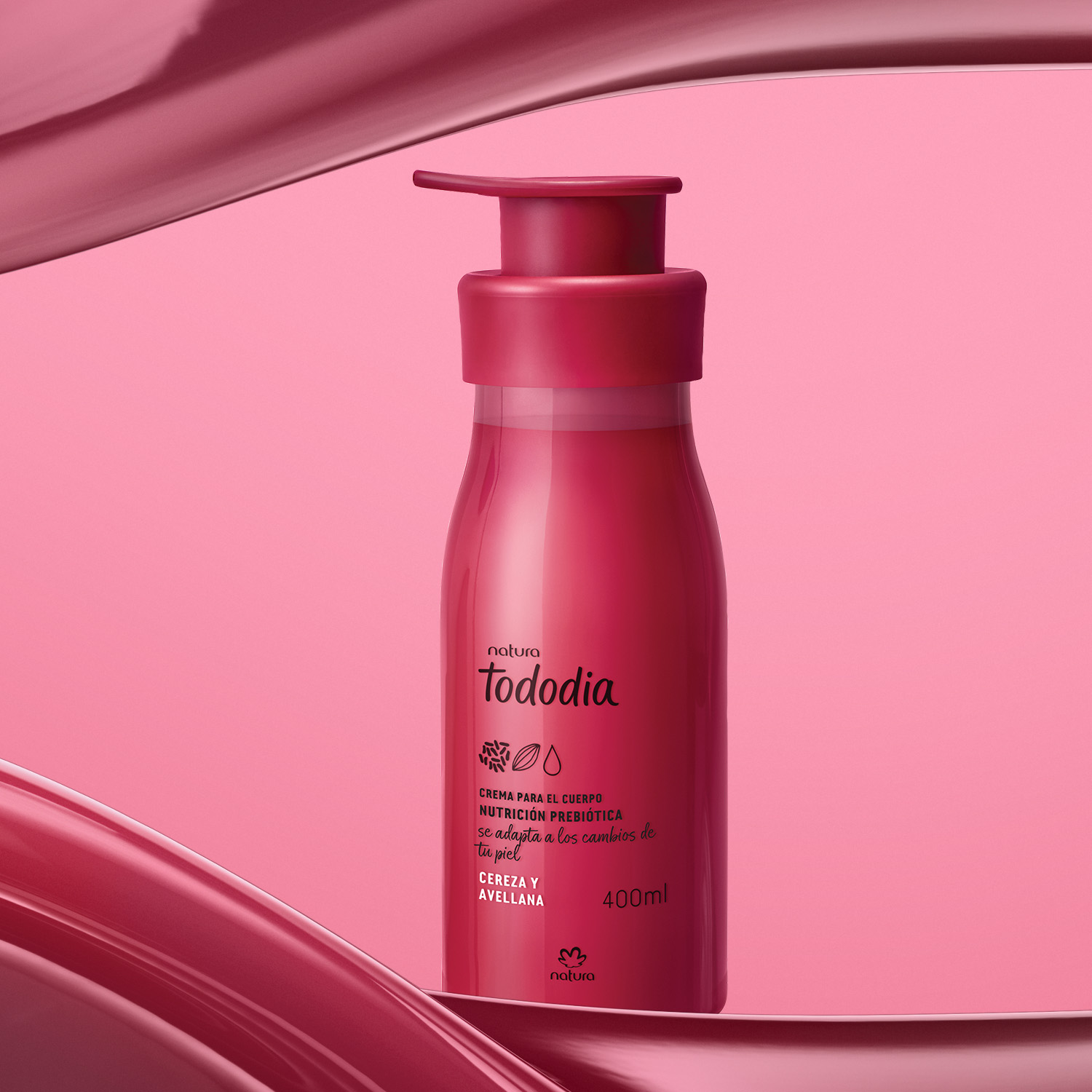 Crema Nutritiva para el Cuerpo Tododia Cereza y Avellana