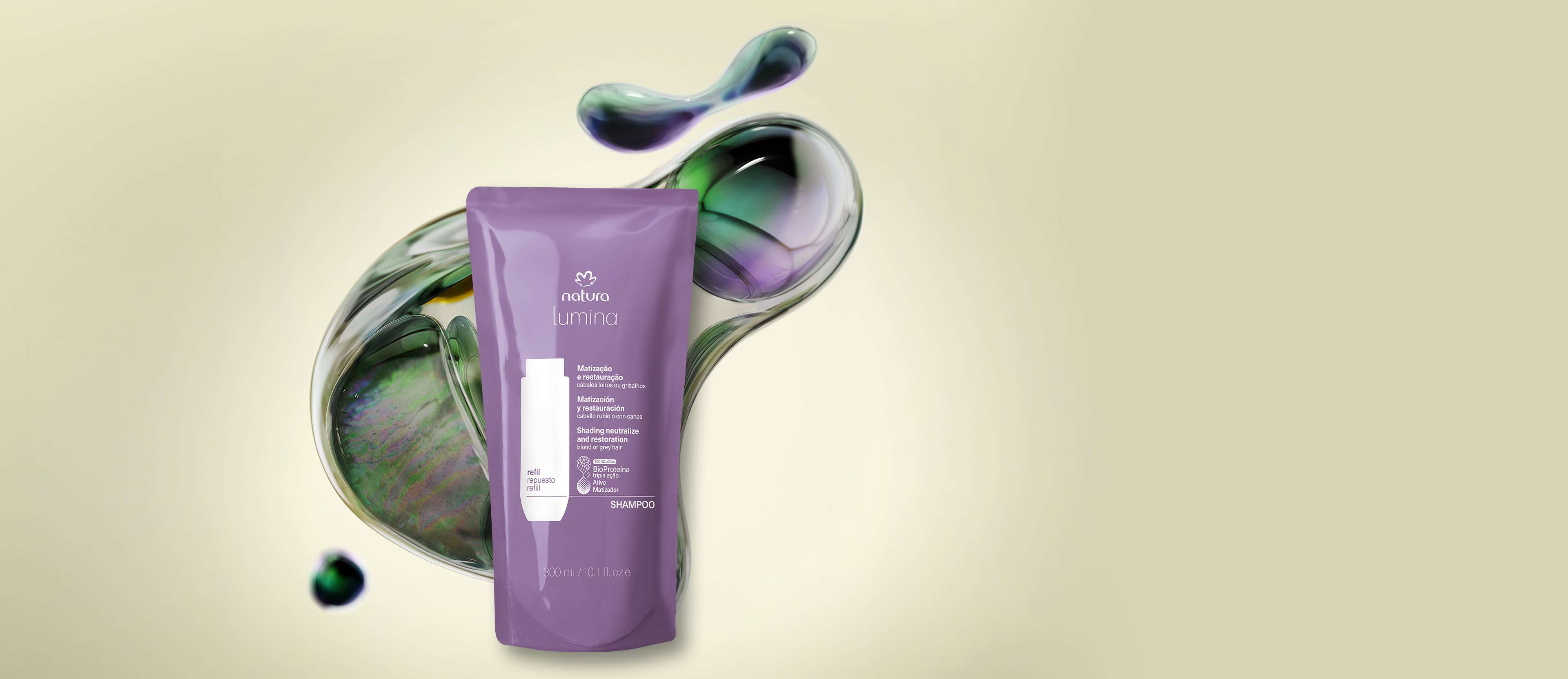 Repuesto Shampoo matizador matización y restauración