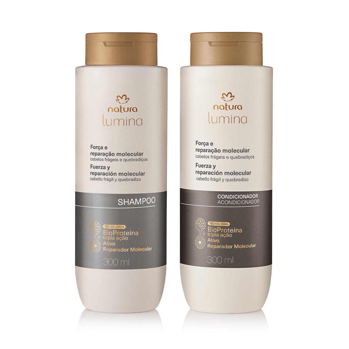 Kit Shampoo y Acondicionador Lumina Fuerza y Reparación Molecular