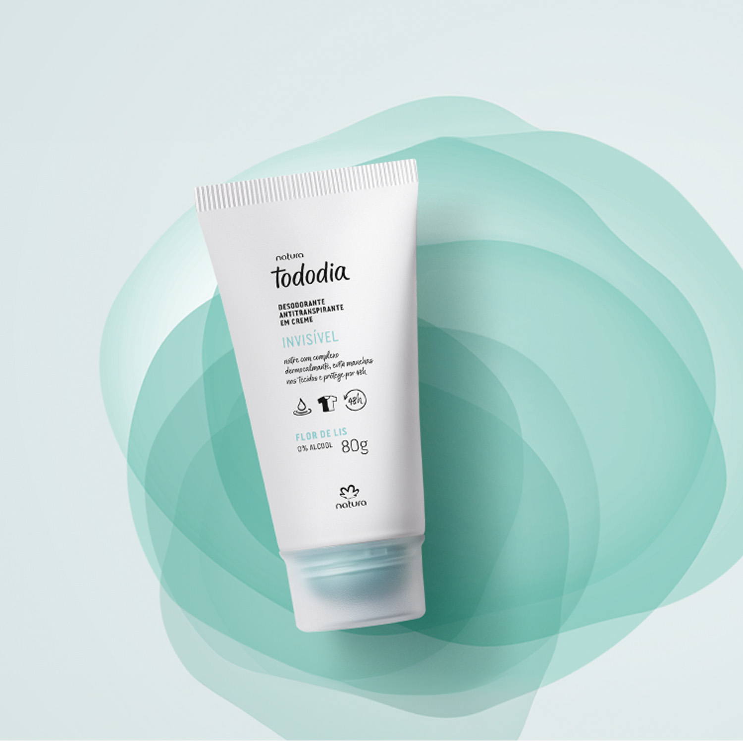 Desodorante invisible antitranspirante en crema flor de lis