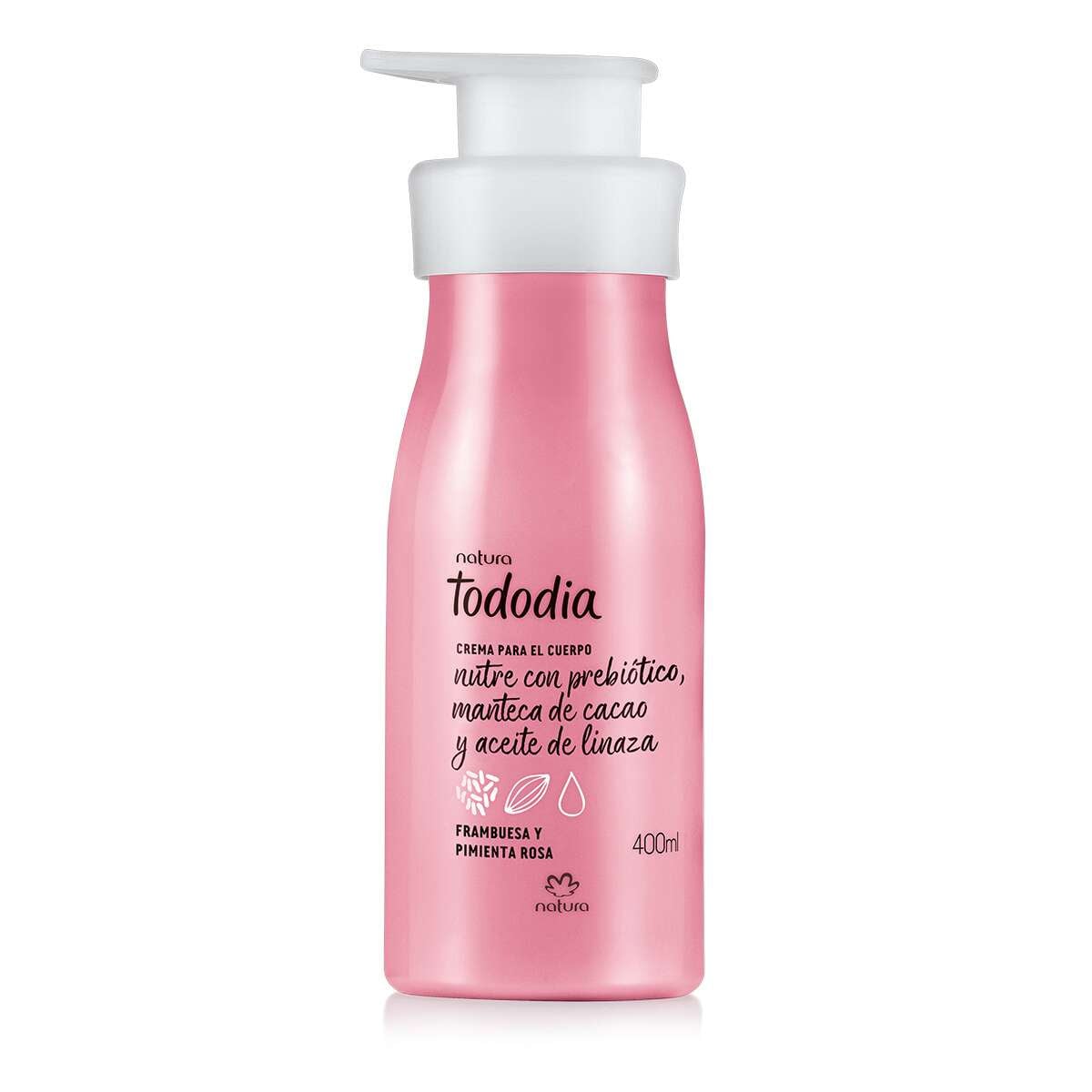 Crema para el cuerpo frambuesa y pimienta rosa