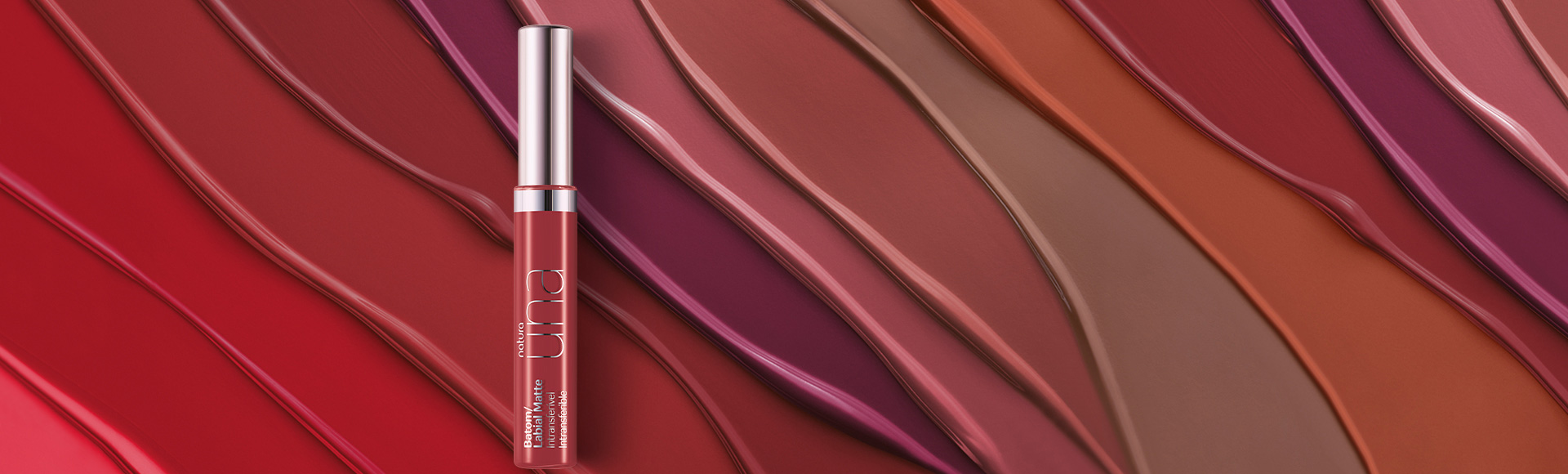 Labial matte intransferible color marrón