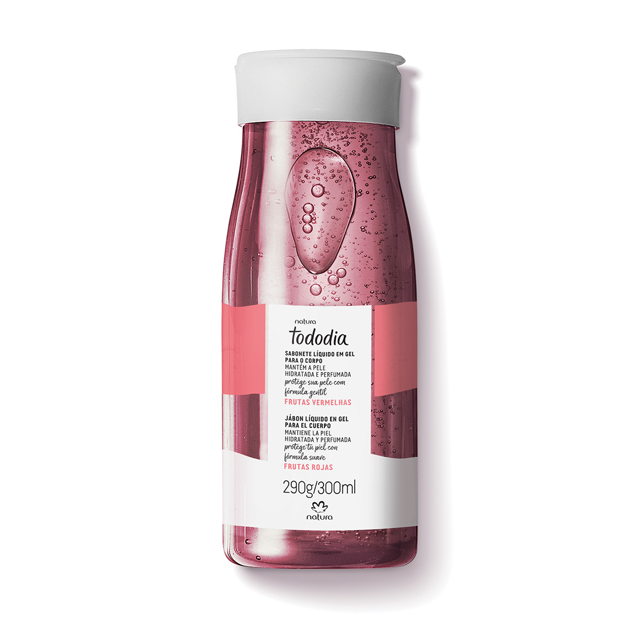 Jabón líquido en gel frutas rojas