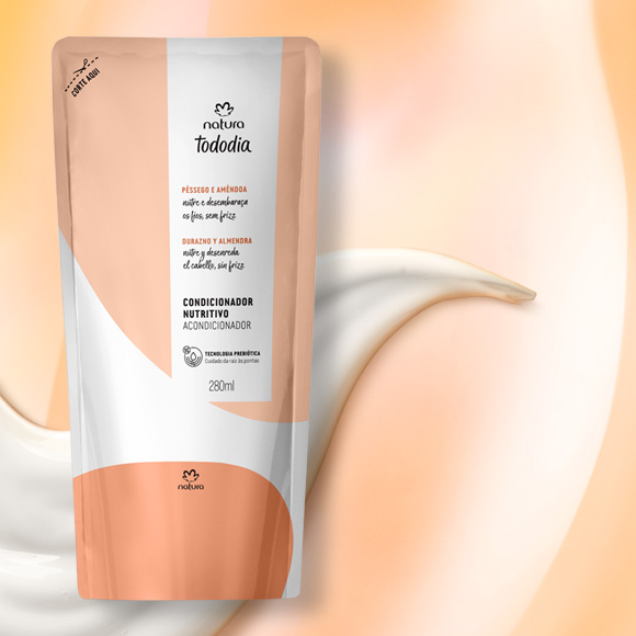 Acondicionador nutritivo nutrición y brillo durazno y almendra