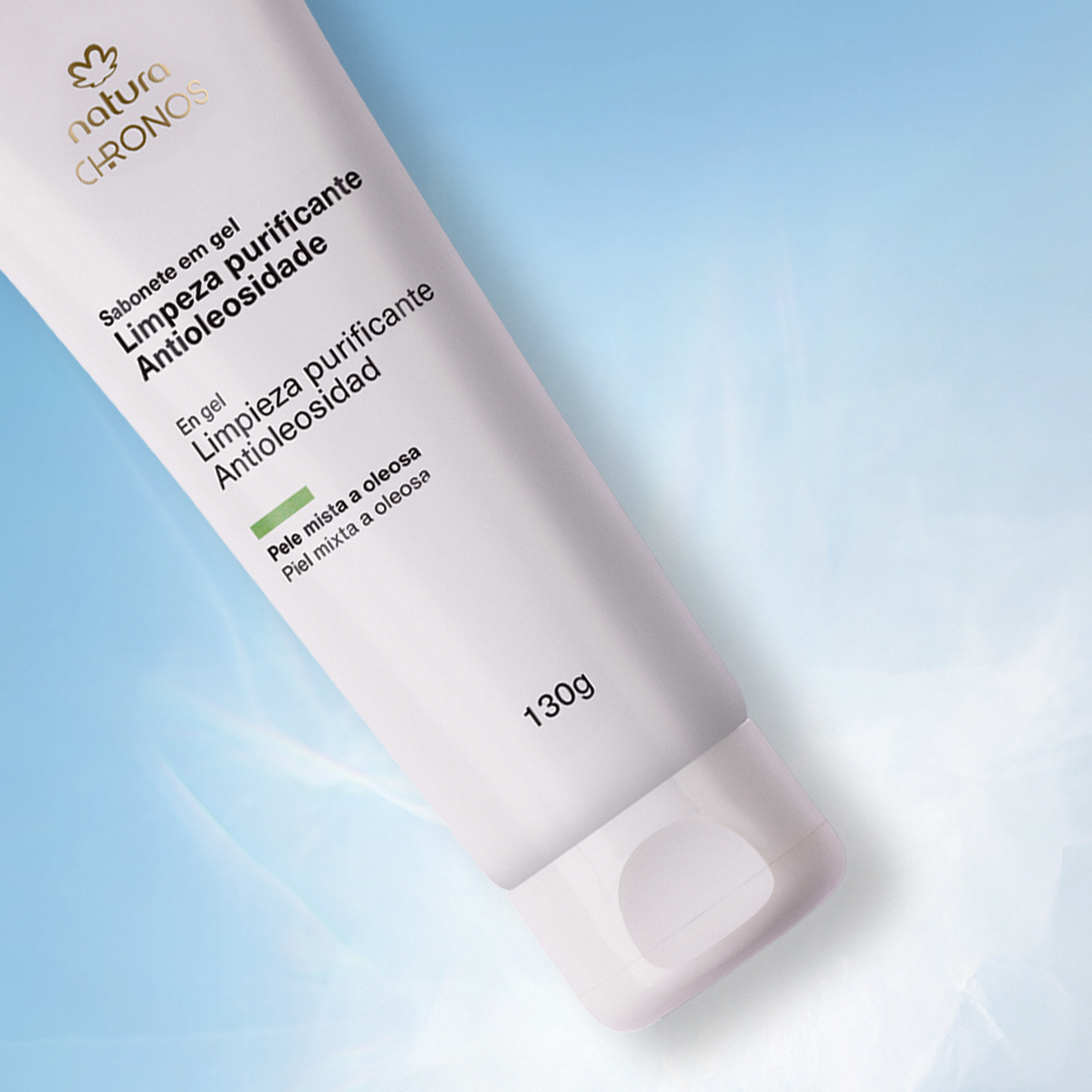 Jabón en gel Limpieza purificante antioleosidad.