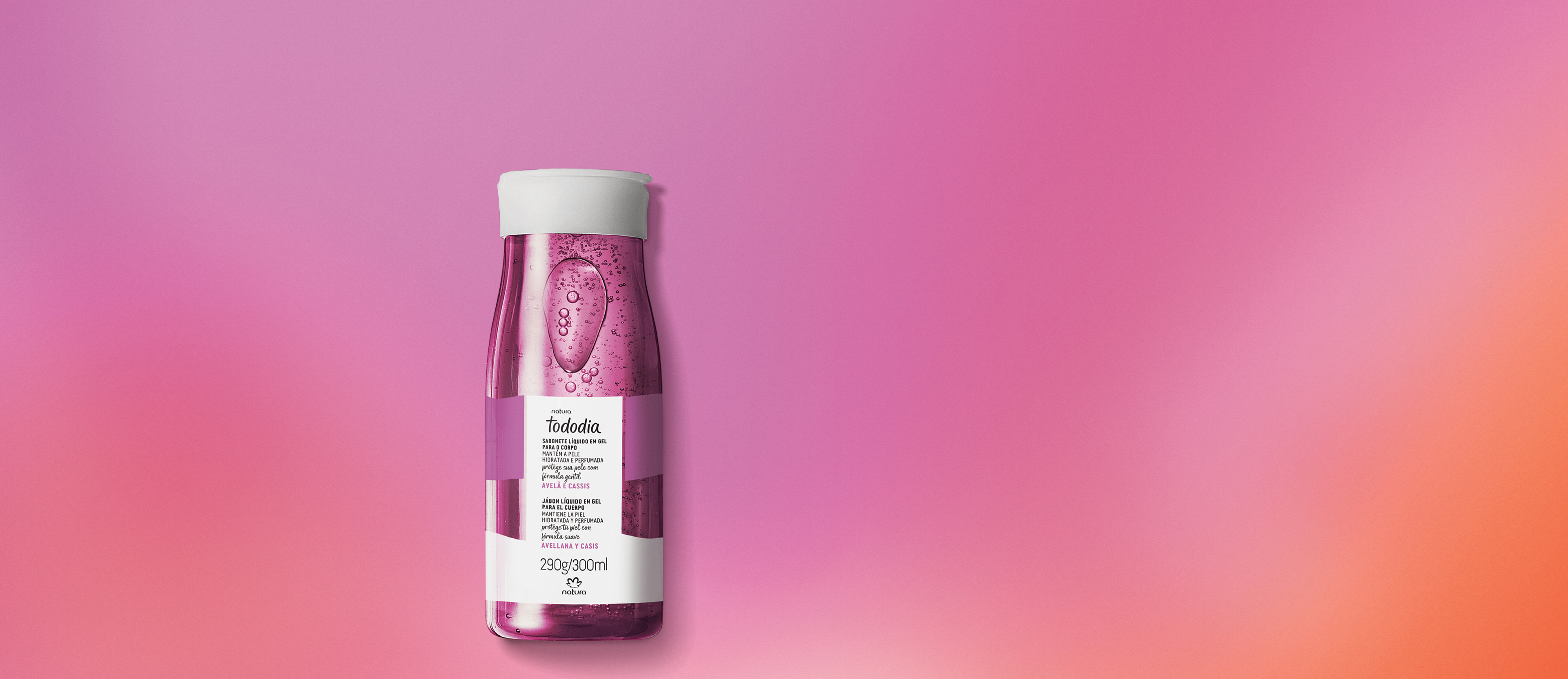Jabón Líquido en Gel para el Cuerpo Tododia Avellana y Cassis