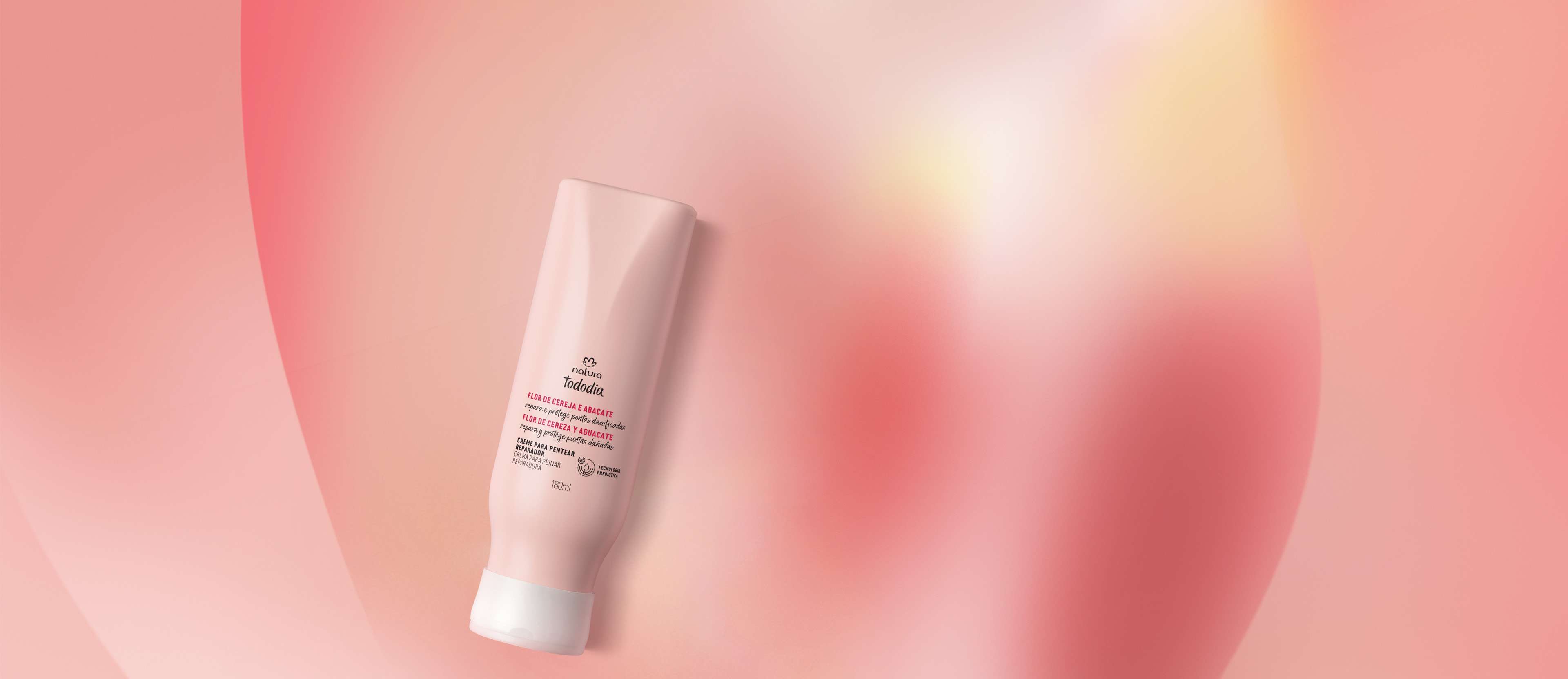 Crema de peinar reparadora reparación flor de cereza y aguacate