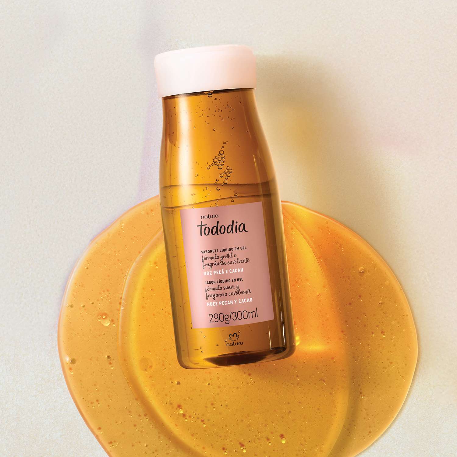 Jabón Líquido en Gel para el Cuerpo Tododia Nuez Pecán y Cacao