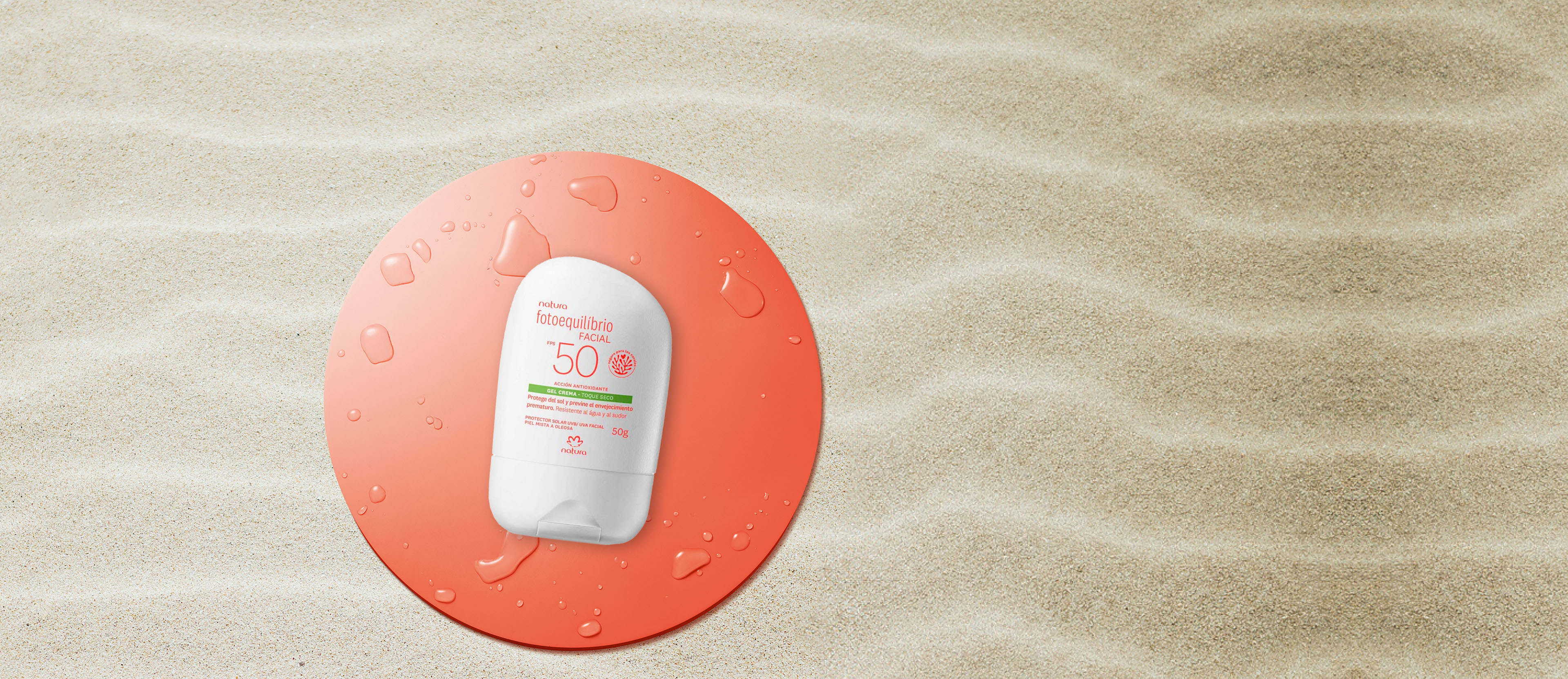 Gel crema protector facial FPS50