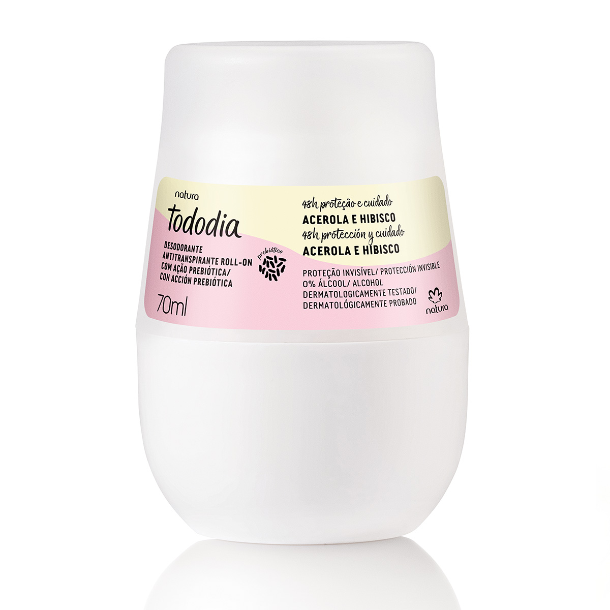 Desodorante Antitranspirante Roll On Tododia Acerola y Flor de Jamaica