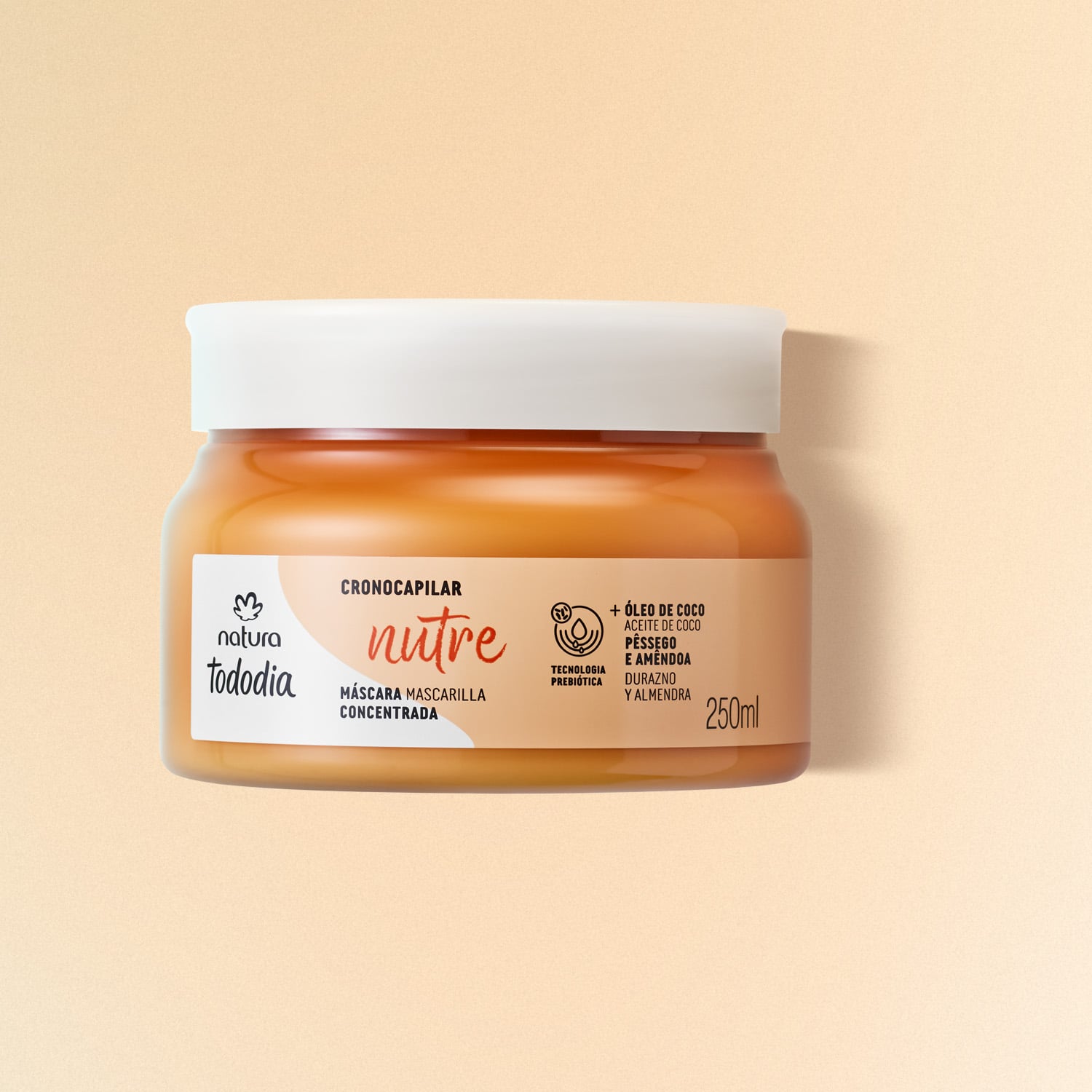 Máscara Nutrición Durazno y Almendras Tododia 250ml
