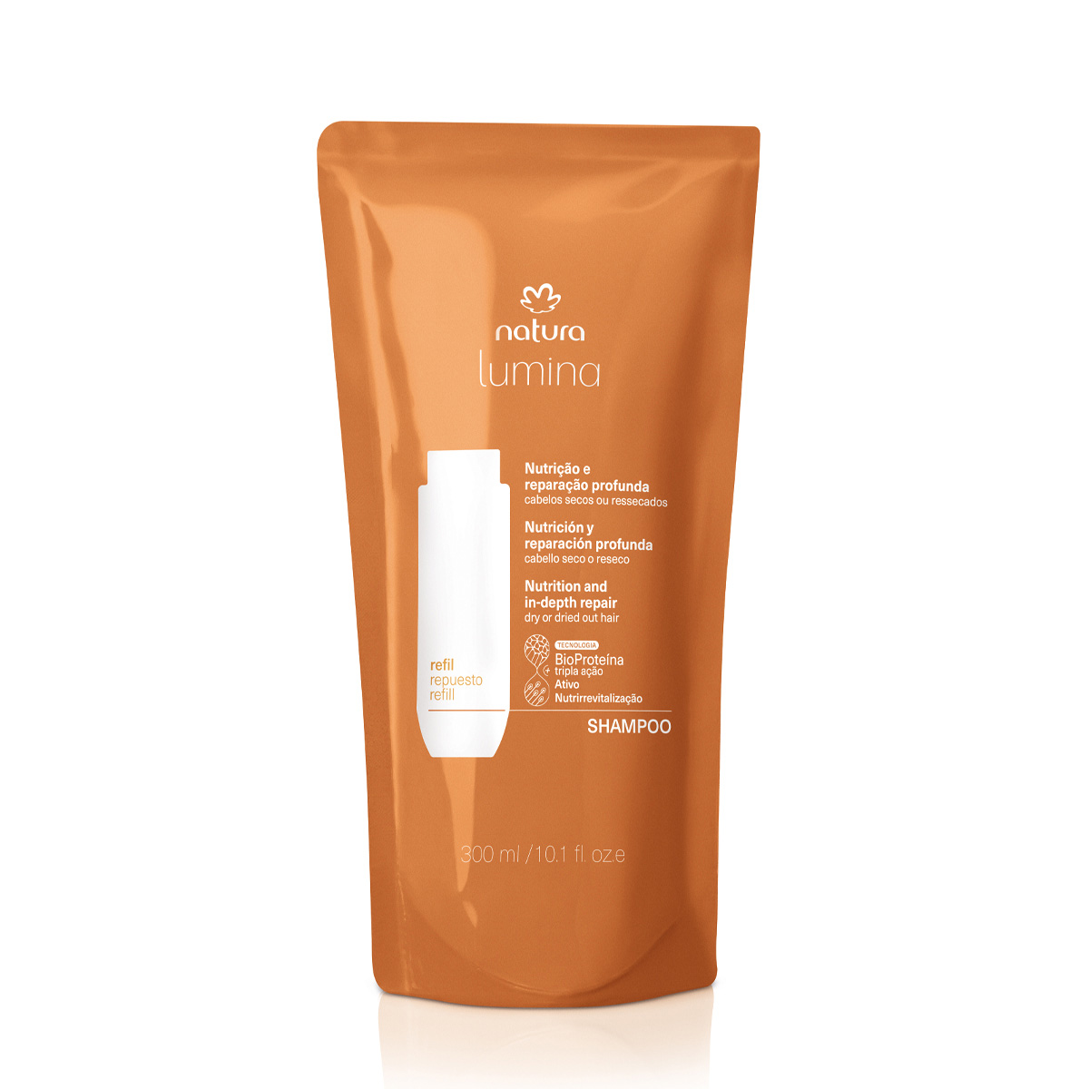 Repuesto Shampoo Nutrición y Reparación Profunda Lumina