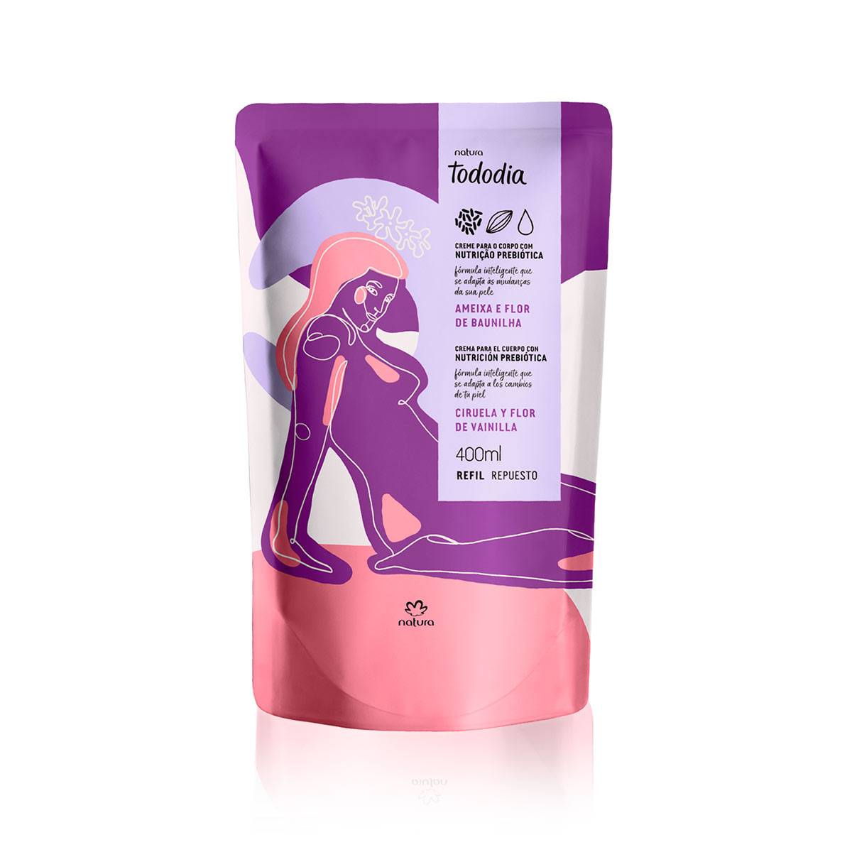 Repuesto Crema nutritiva para cuerpo ciruela y flor de vainilla