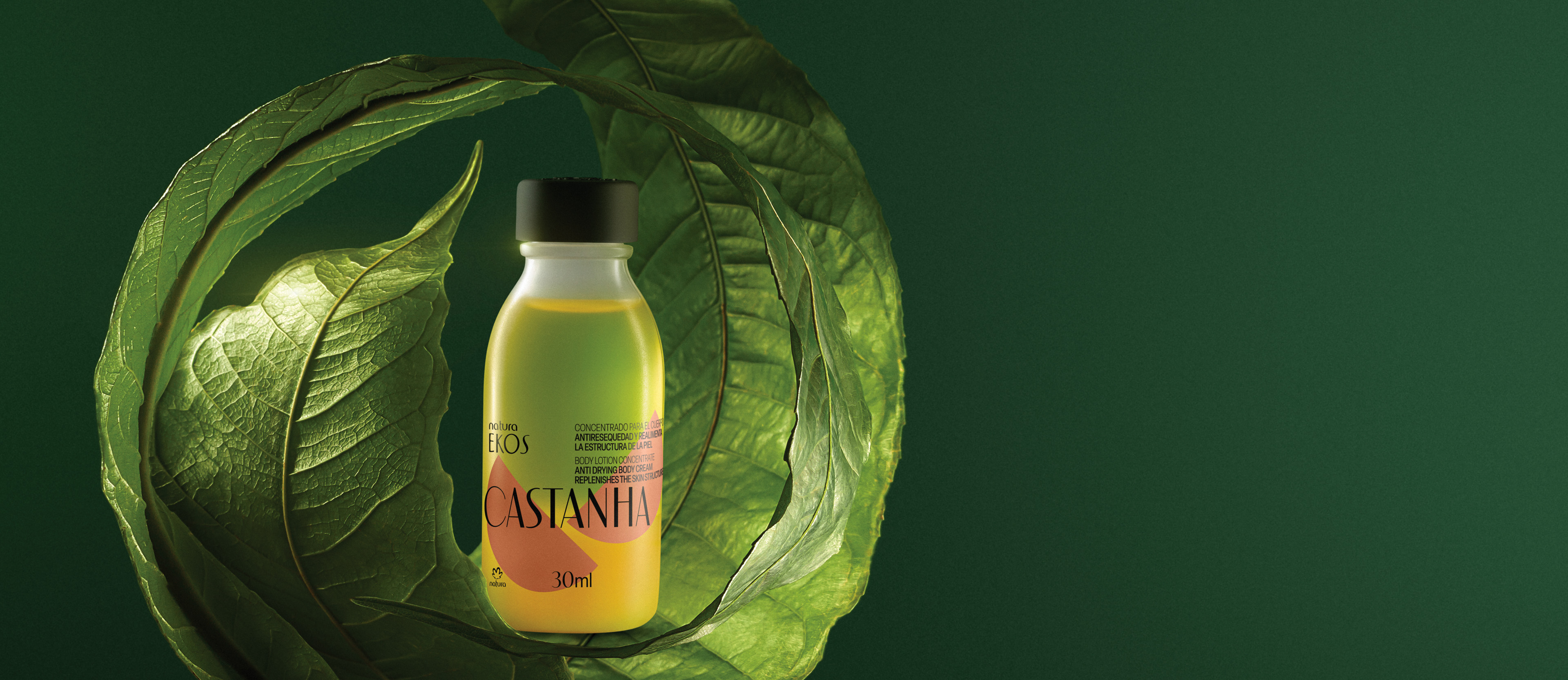 Repuesto Concentrado Corporal en Crema Ekos Castaña