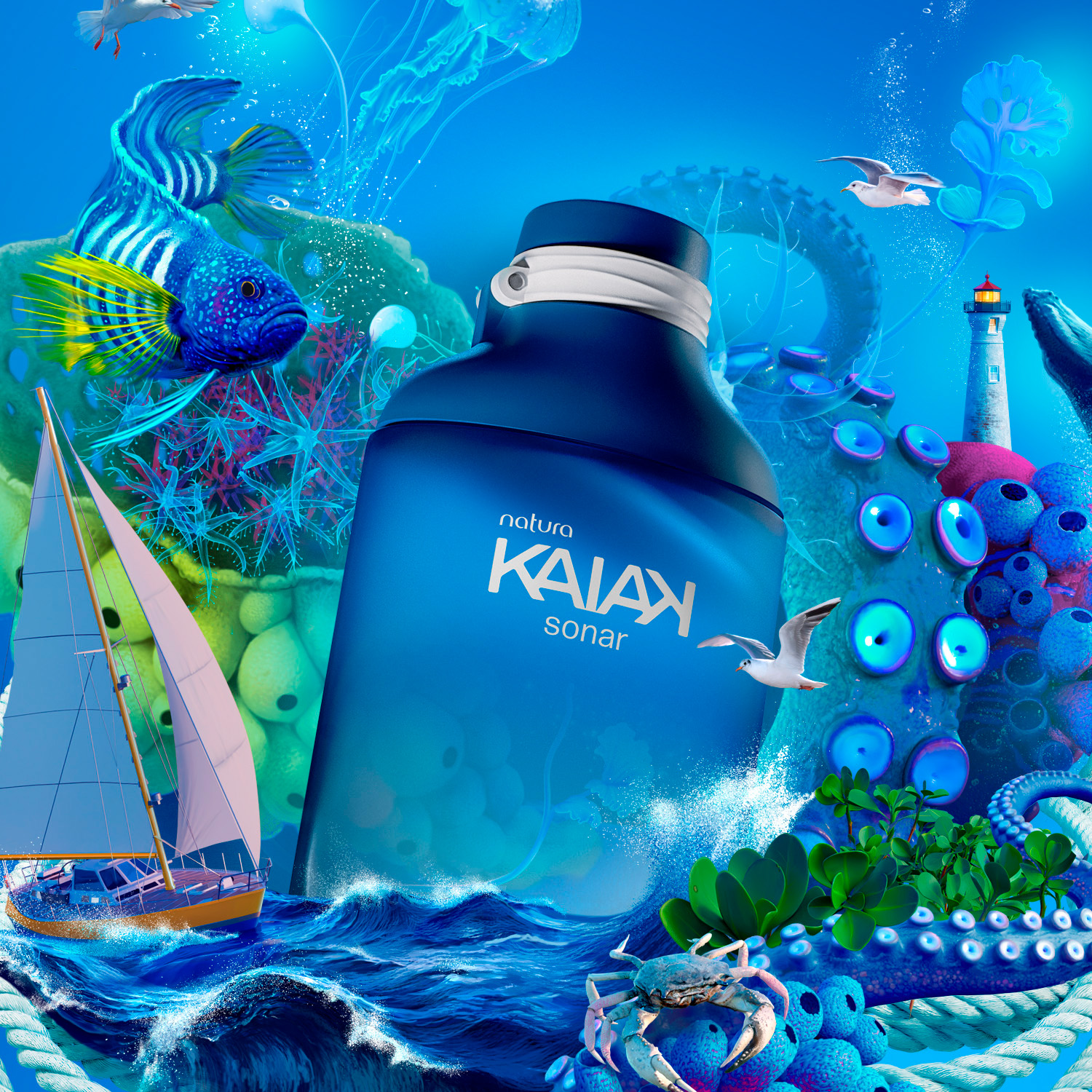 Kaiak Sonar Masculino 100 ml