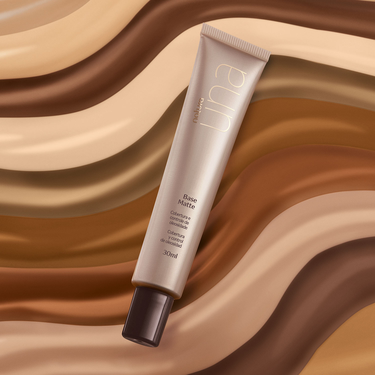 Una base matte oscuro 40c