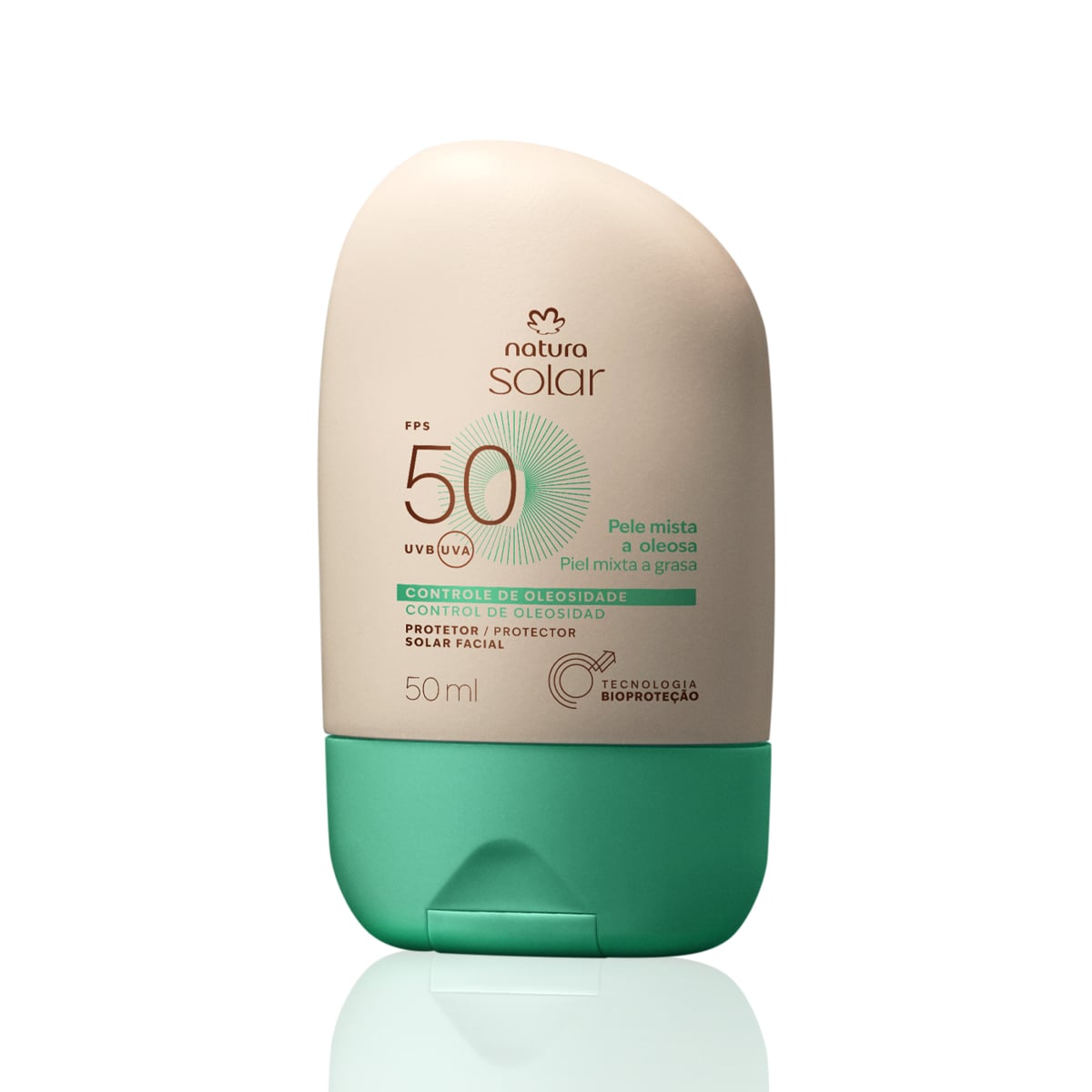 Protector Solar Facial Piel Mixta a Oleosa FPS 50 Natura Solar 50 ml
