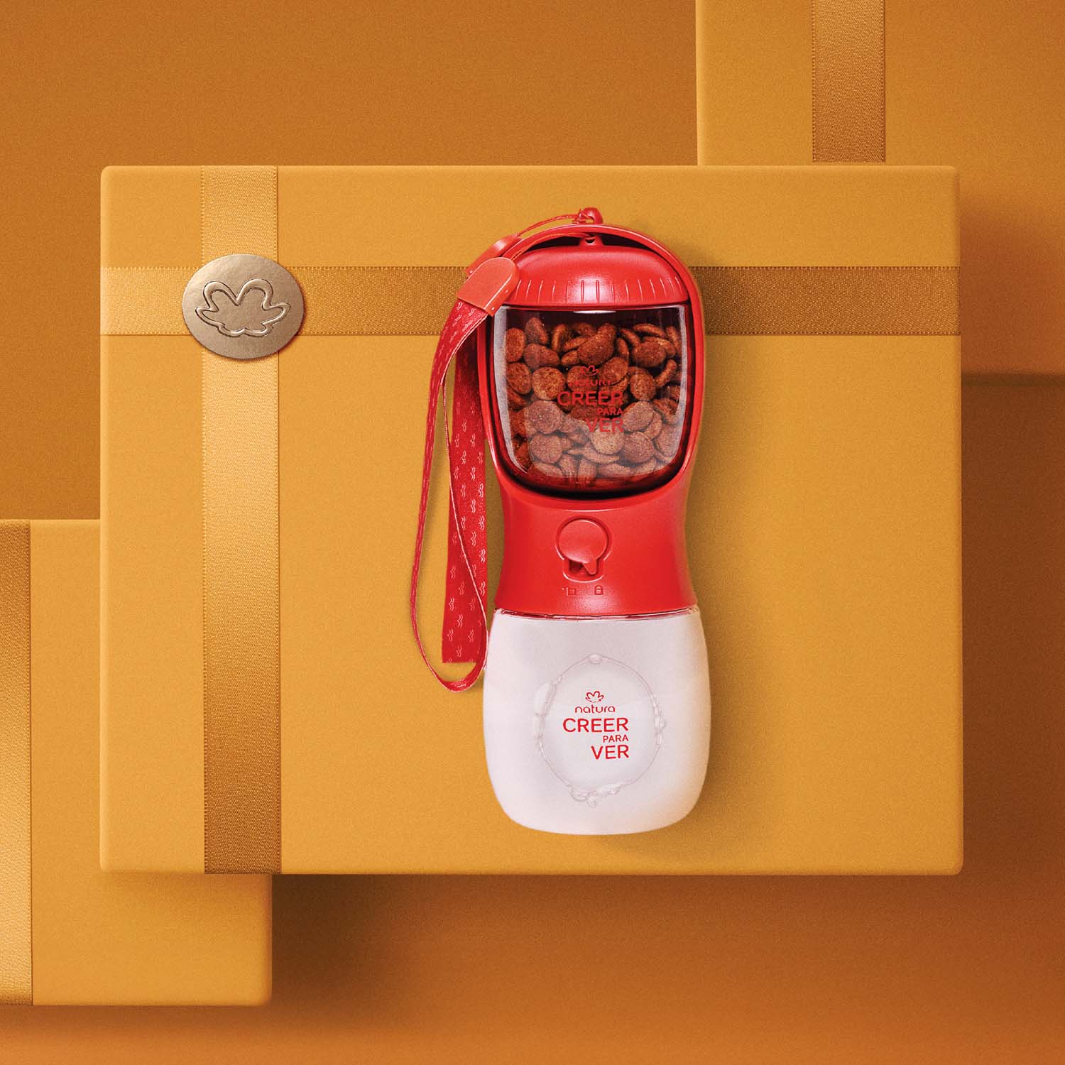 Alimentador Portátil para Mascota Creer para Ver