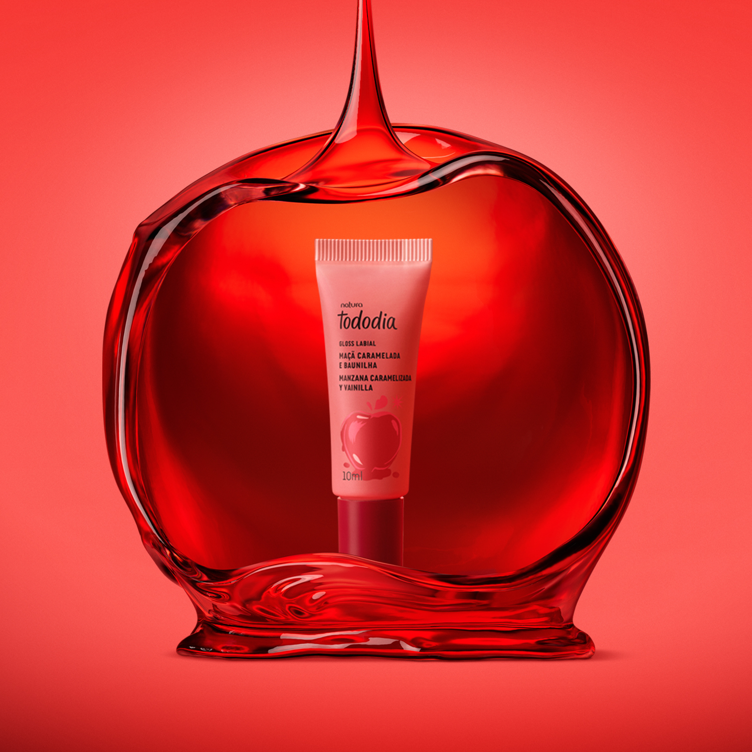 Gloss Labial Tododia Manzana Caramelizada y Vainilla