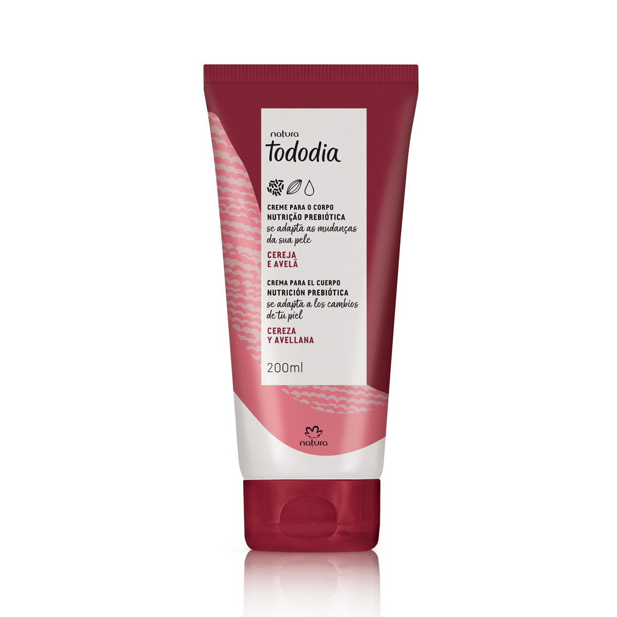 Crema Nutritiva para el Cuerpo Tododia Cereza y Avellana 200 ml