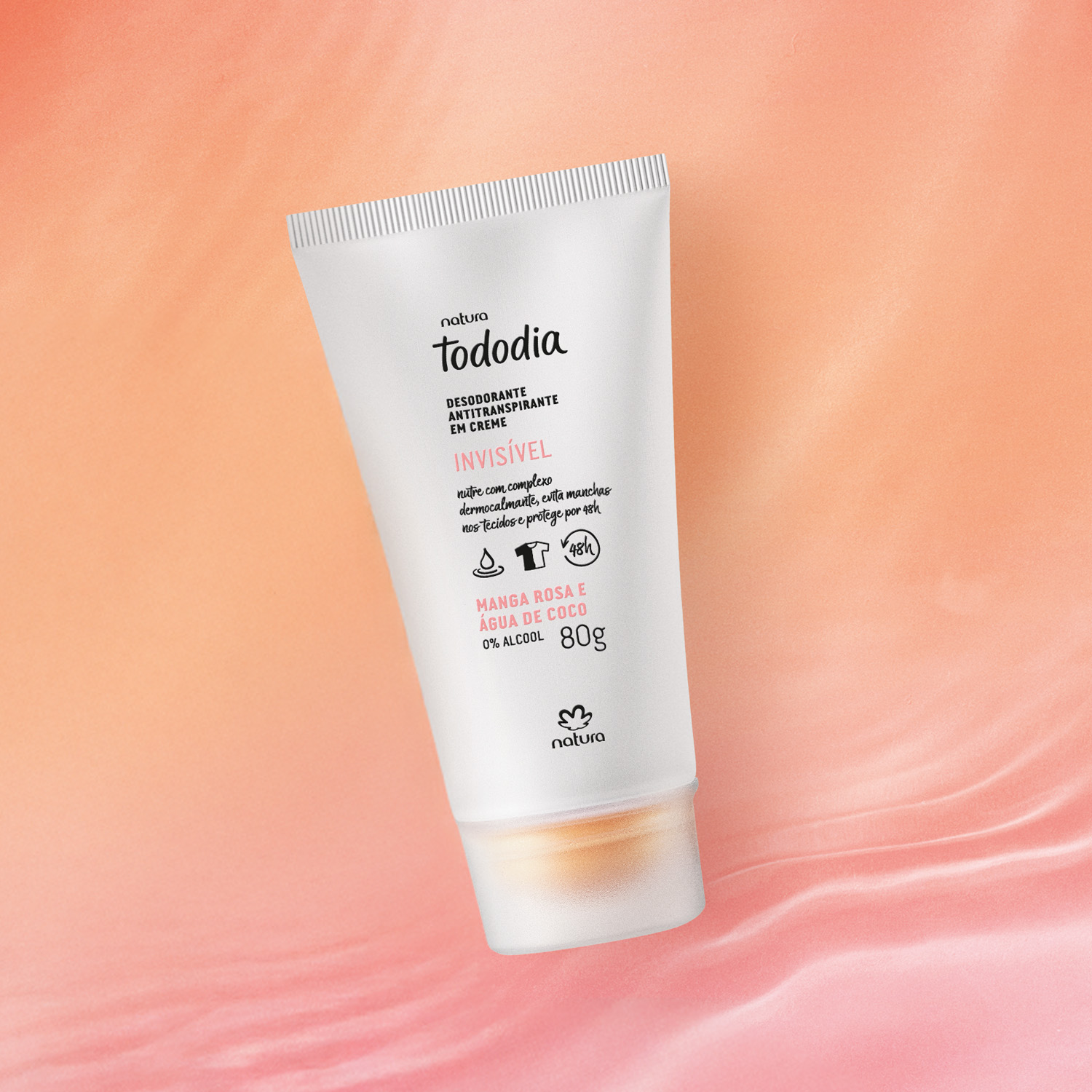 Desodorante antitranspirante en crema mango y agua de coco Tododia