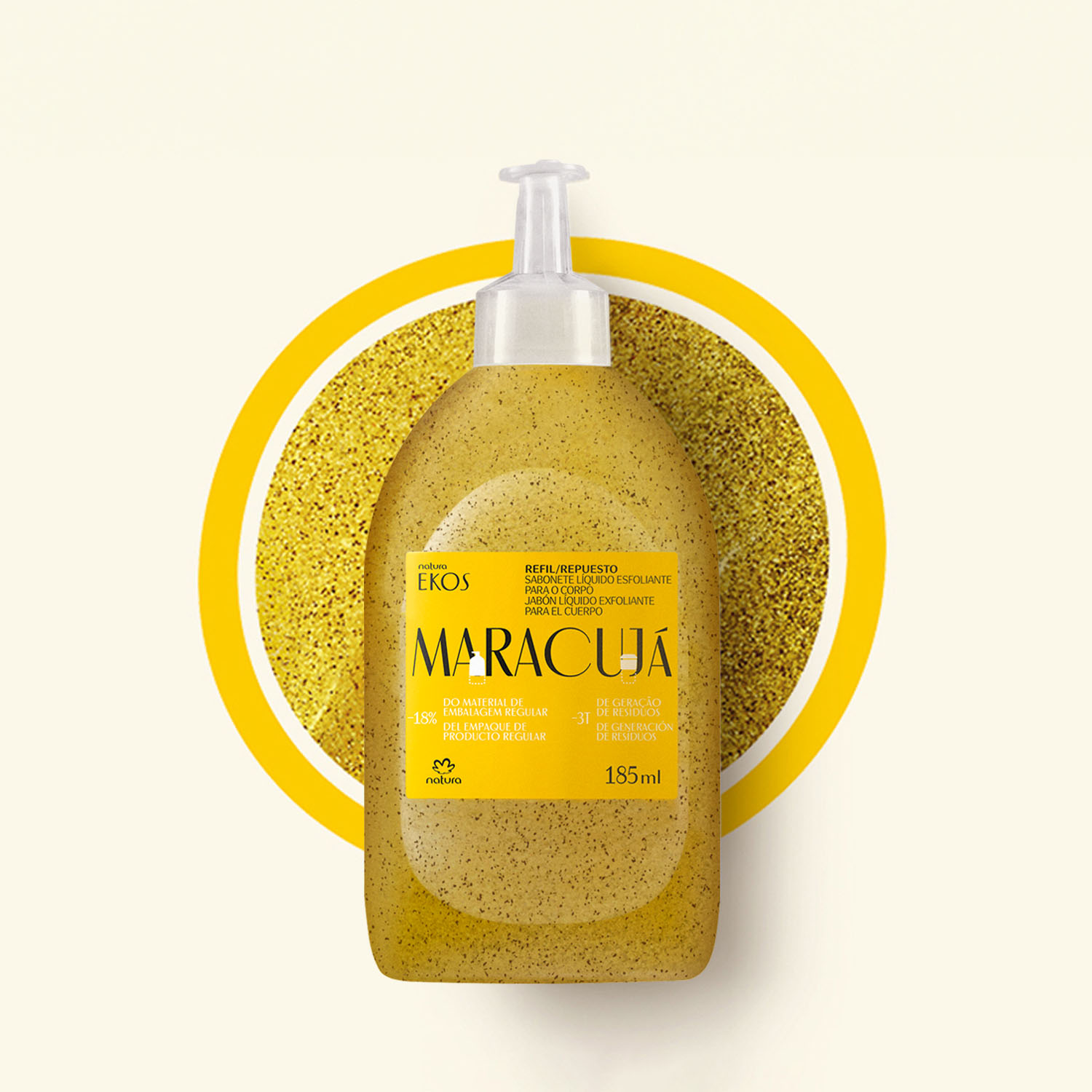 Repuesto jabón líquido exfoliante maracuyá