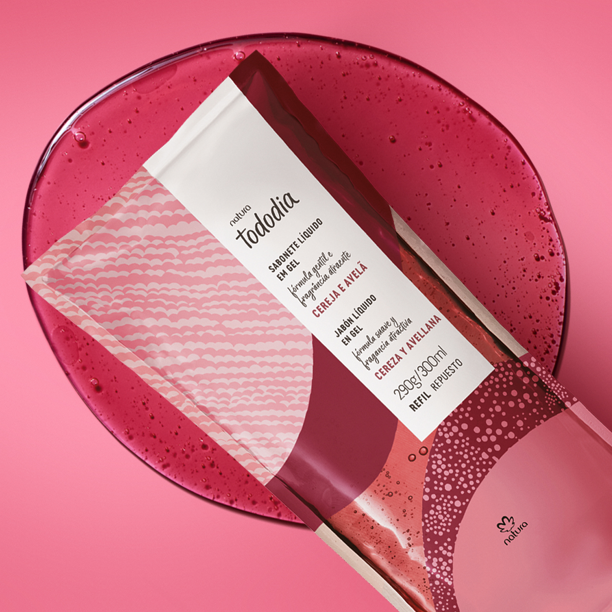 Repuesto Jabón Líquido en Gel Tododia Cereza y Avellana