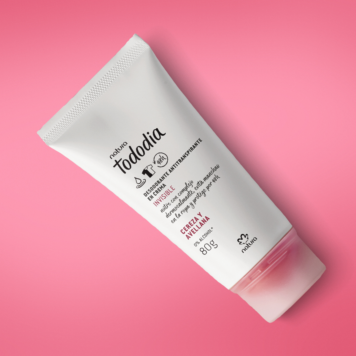 Desodorante Antitranspirante en Crema Tododia Cereza y Avellana