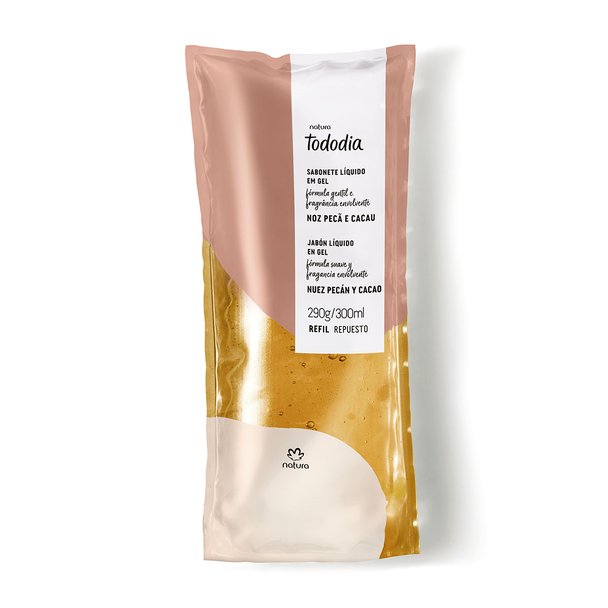 Repuesto jabon líquido en gel nuez pecán y cacao