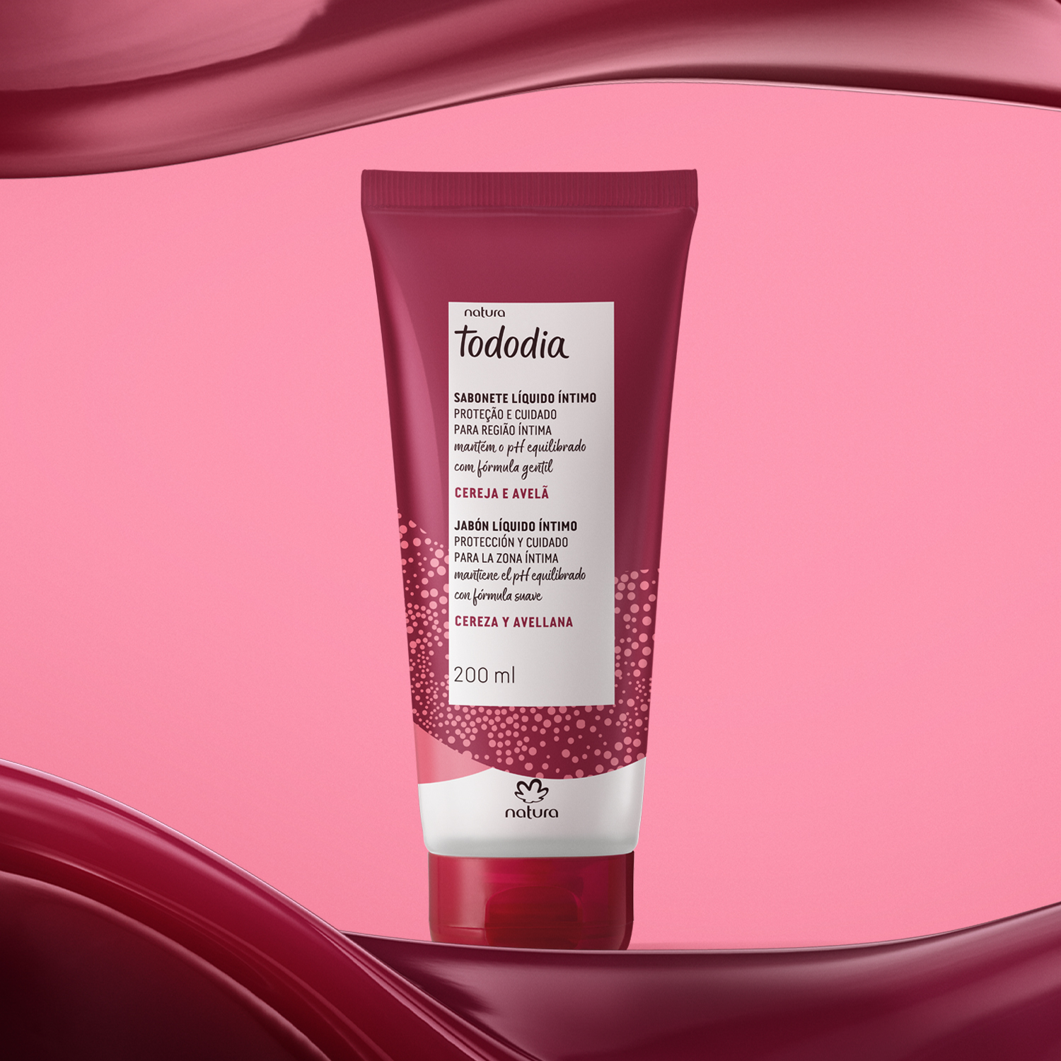 Jabón Líquido Íntimo Tododia Cereza y Avellana