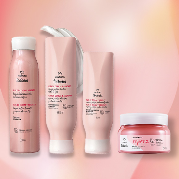 Crema de peinar reparadora reparación flor de cereza y aguacate