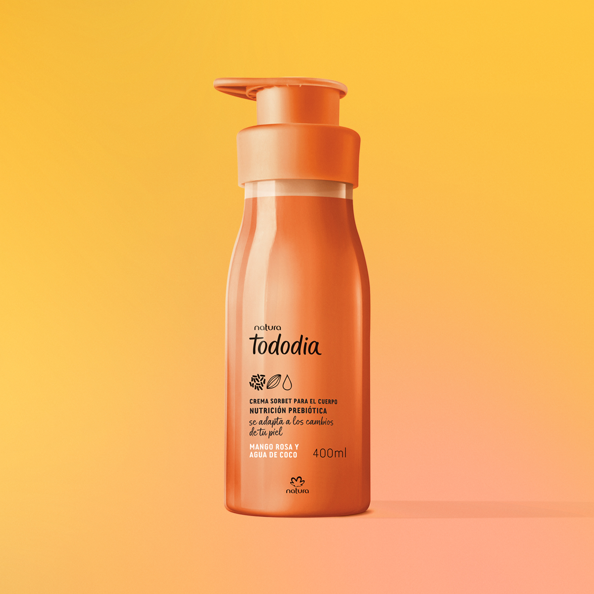Crema Nutritiva para Cuerpo Mango Rosa y Agua de Coco