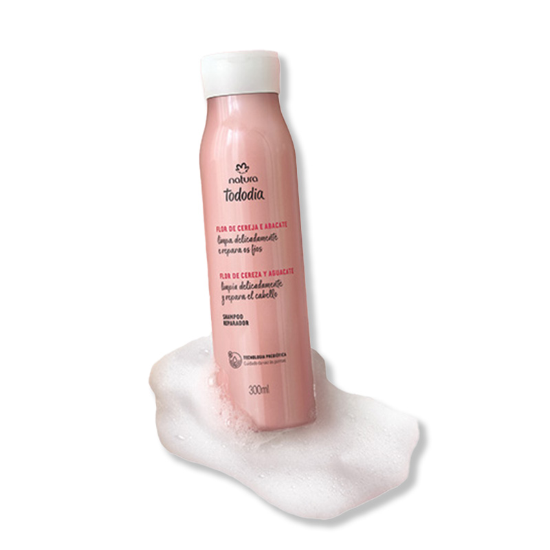 Shampoo reparador reparación flor de cereza y aguacate
