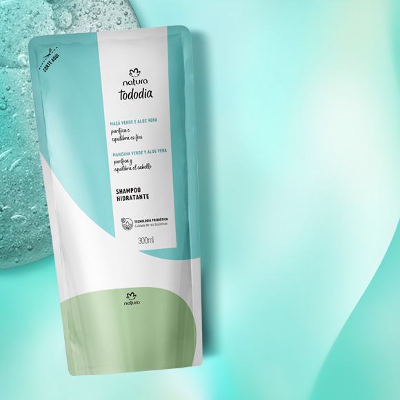 Shampoo Hidratante Tododia Manzana Verde y Aloe Vera