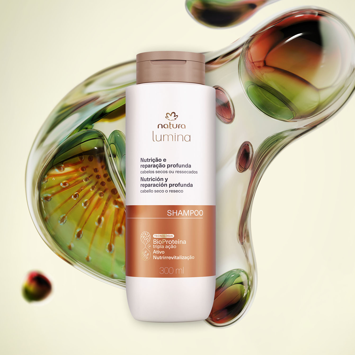 Shampoo nutritivo nutrición y reparación profunda