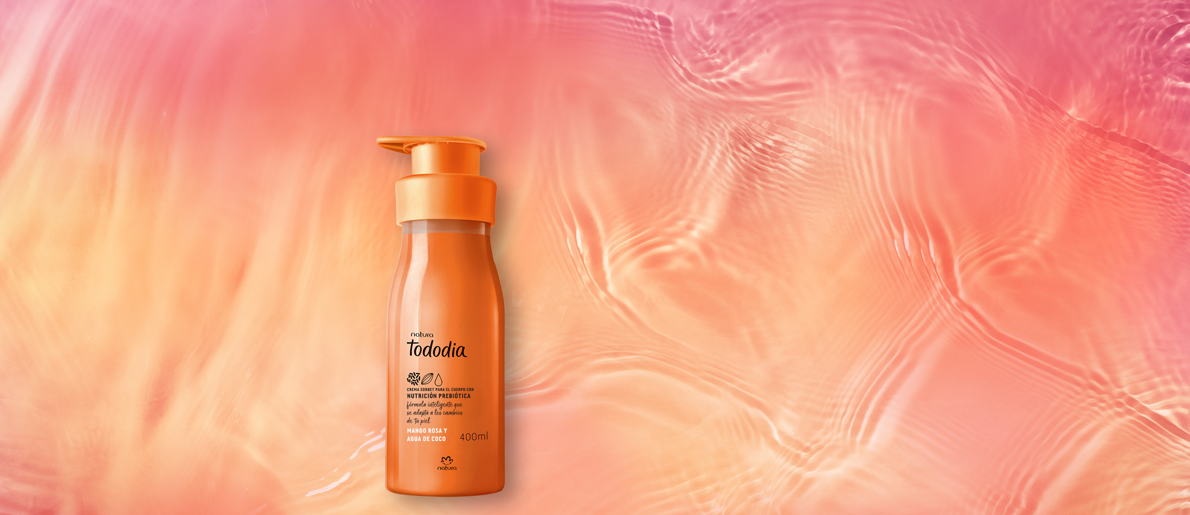 Crema Nutritiva para Cuerpo Mango Rosa y Agua de Coco