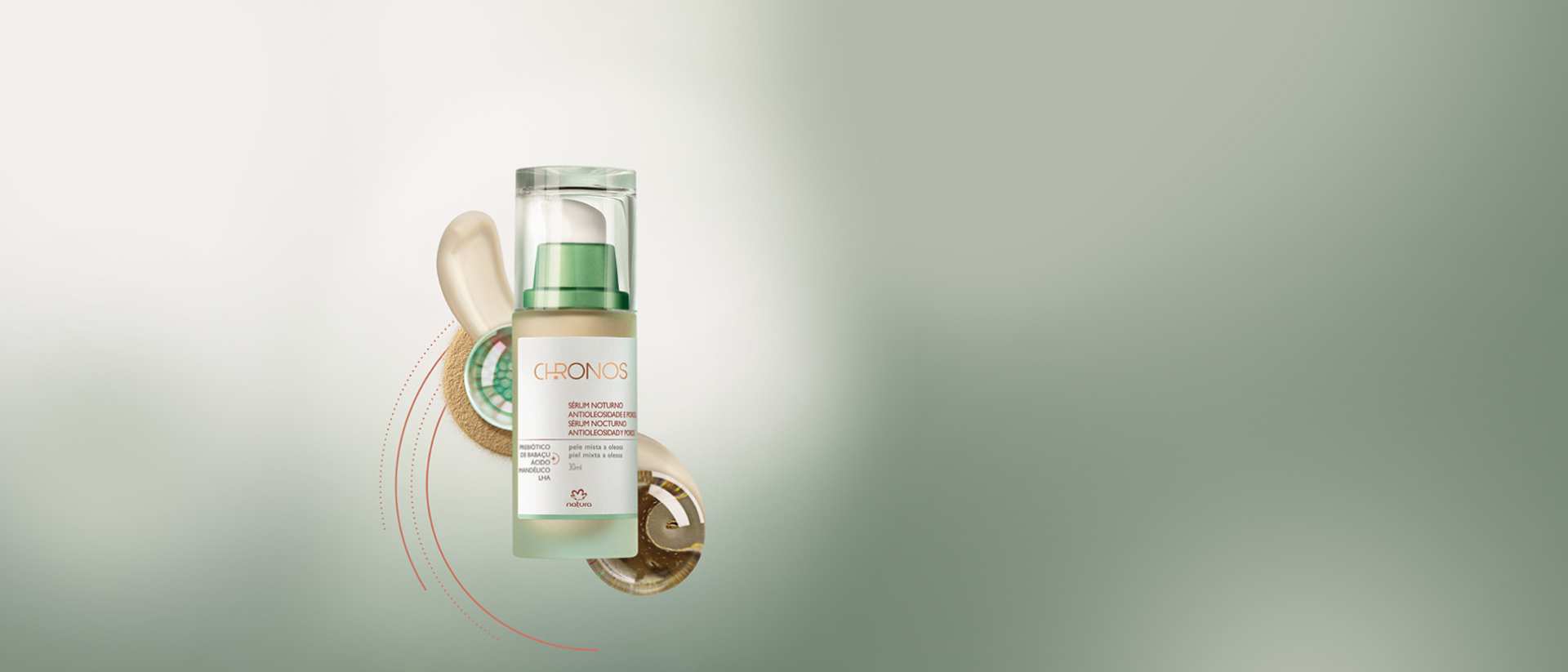 Sérum nocturno antioleosidad y poros piel mixta-grasa Chronos