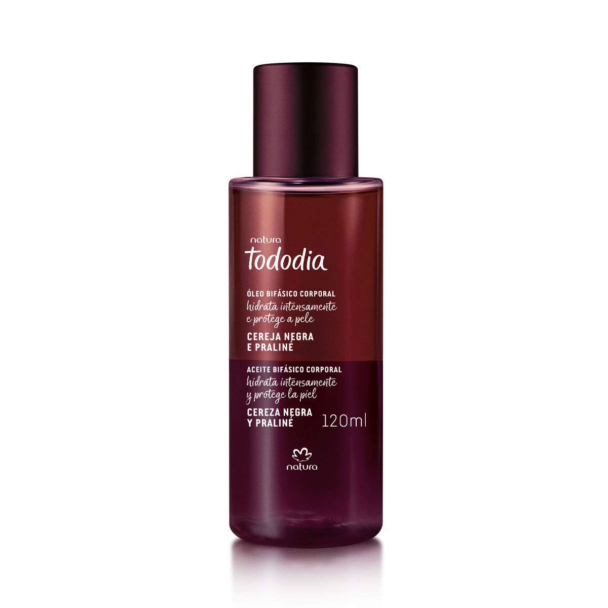 Aceite Bifásico Corporal Tododia Cereza Negra y Praliné 120 ml
  