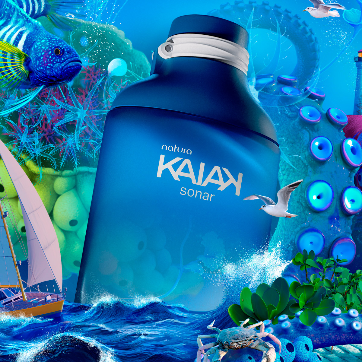 Kaiak Sonar Masculino 100 ml