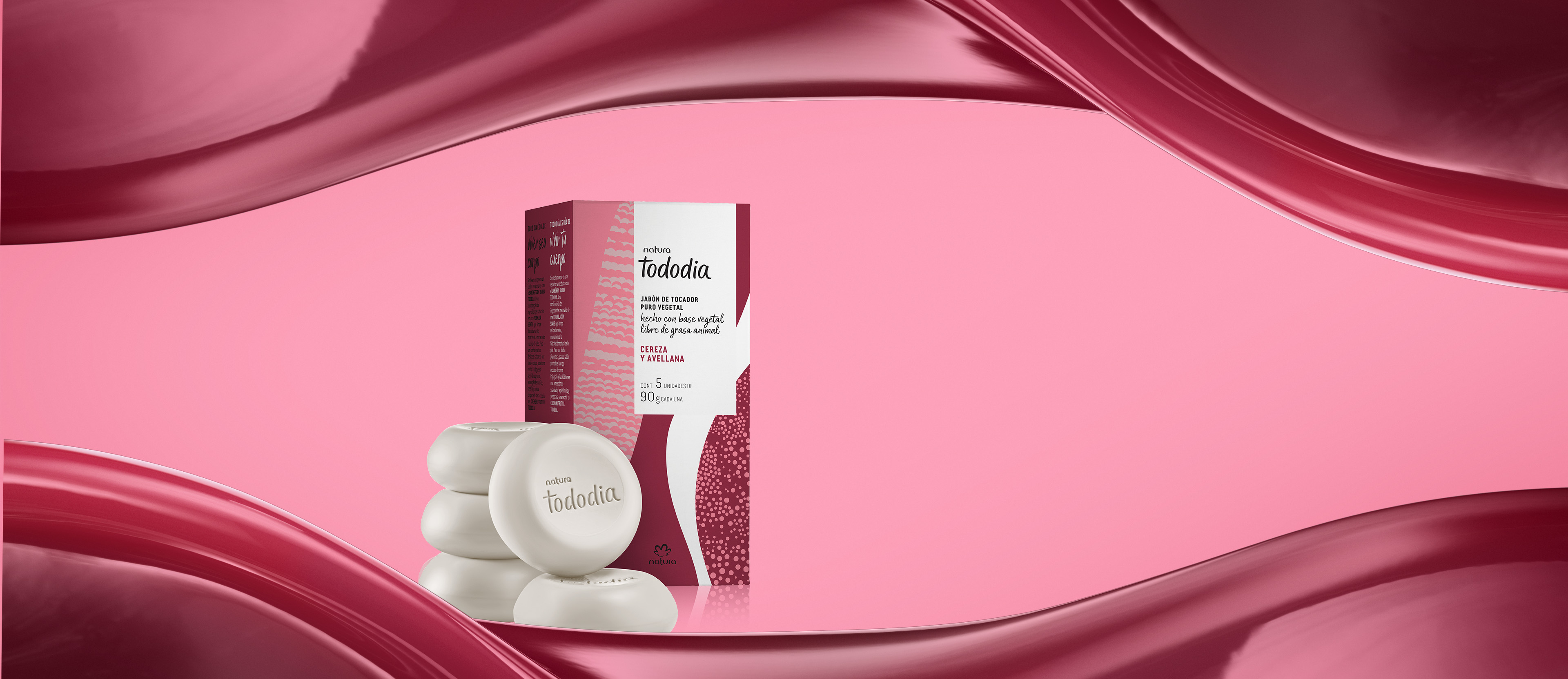 Jabón en Barra Puro Vegetal Tododia Cereza y Avellana