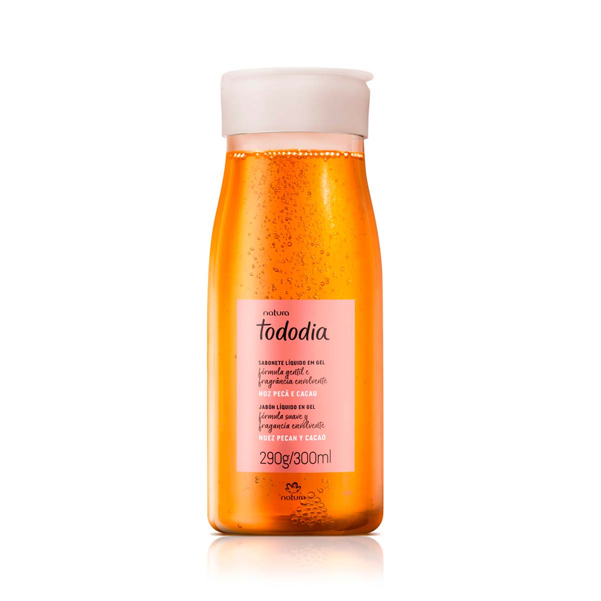 Jabón líquido en gel nuez pecán y cacao