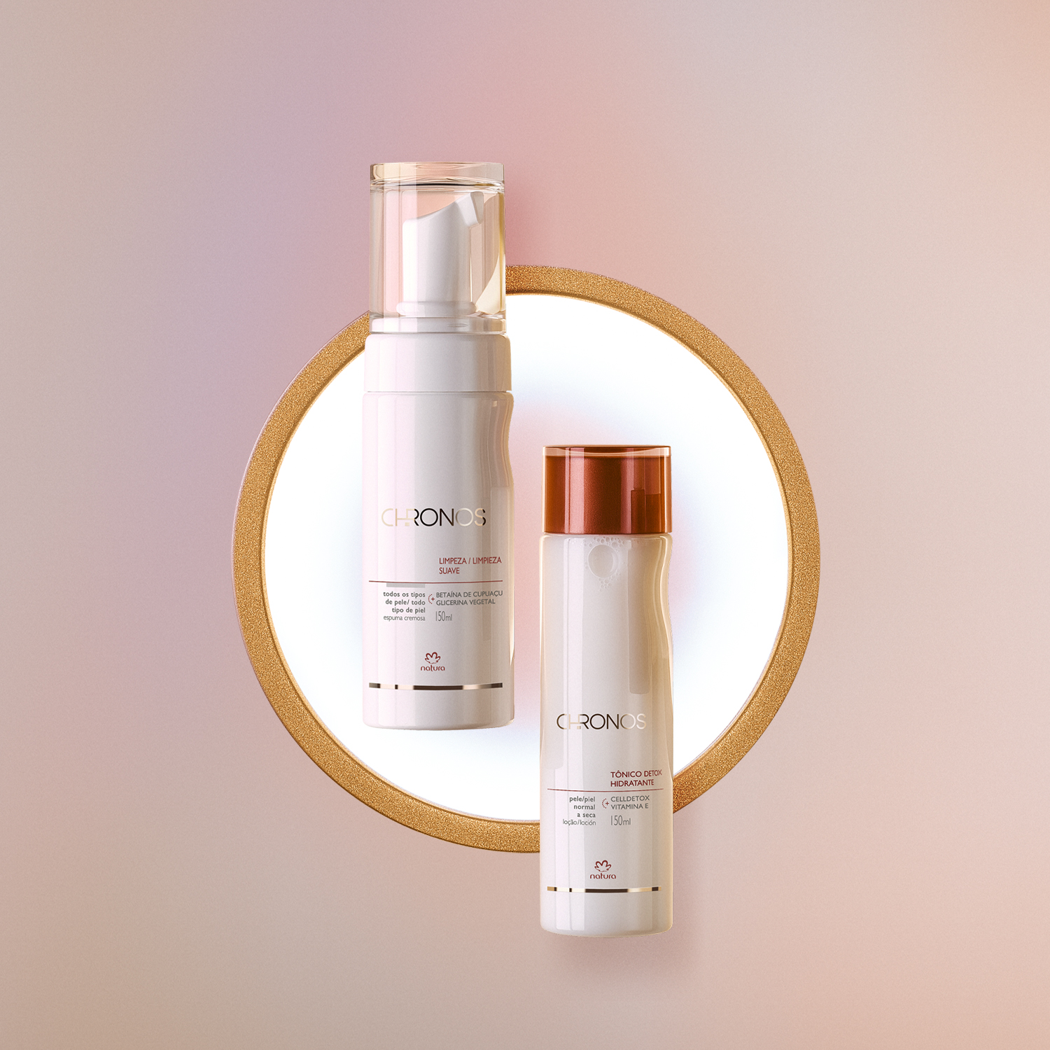 Kit Tónico Detox Hidratante y Espuma de Limpieza Chronos (2 productos)