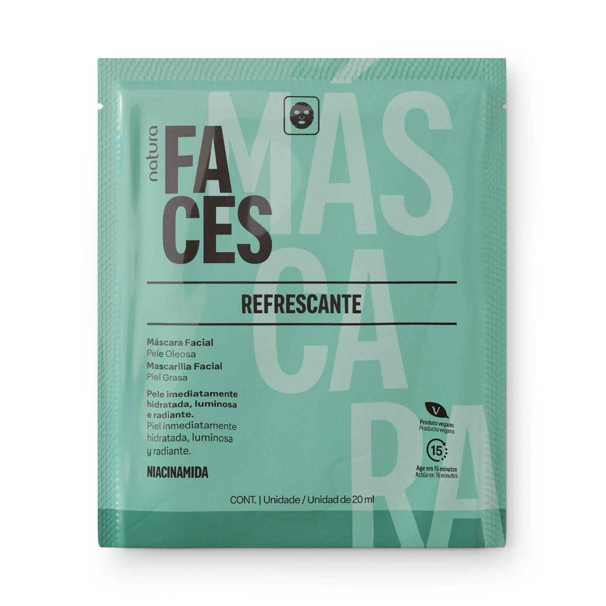 Mascarilla facial refrescante