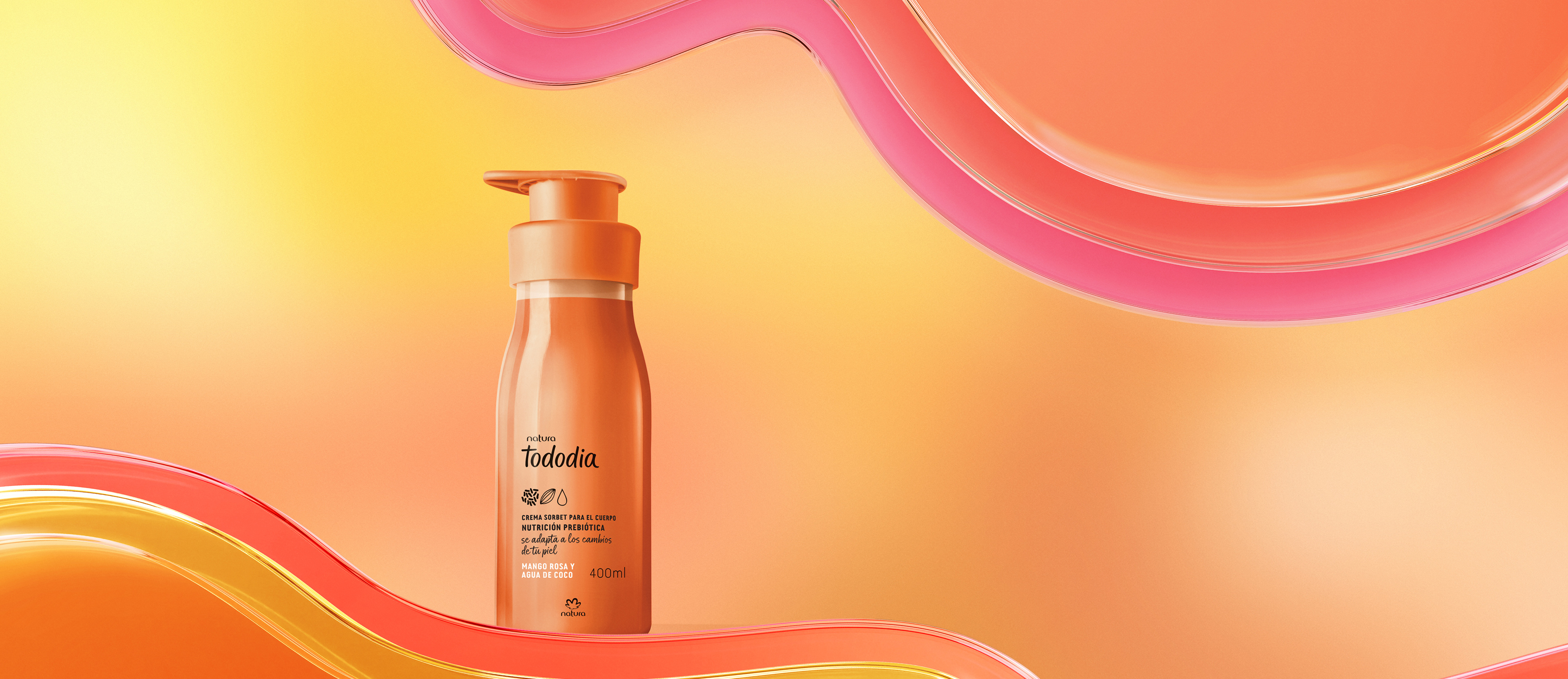 Crema Nutritiva para Cuerpo Mango Rosa y Agua de Coco