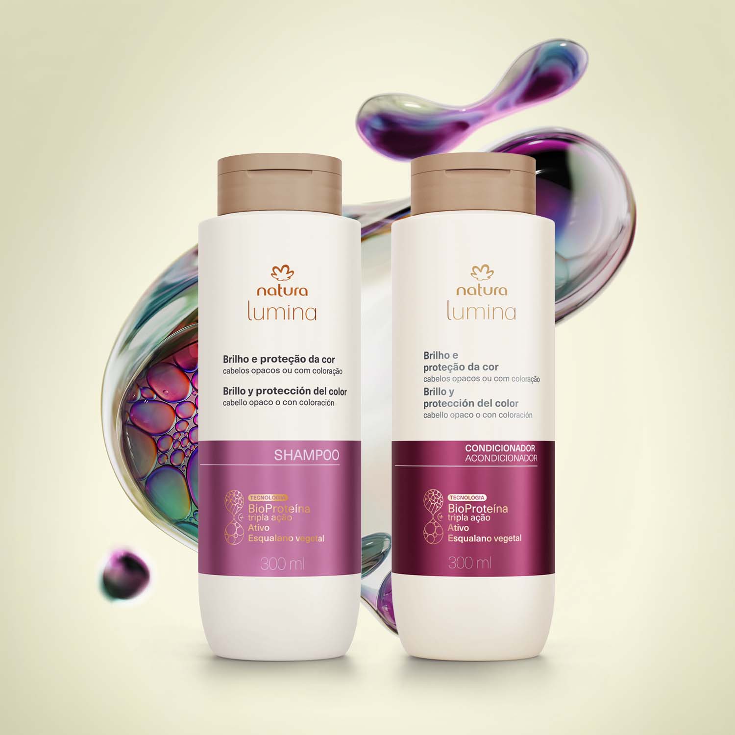 Kit Shampoo y Acondicionador Lumina Brillo y Protección del Color
